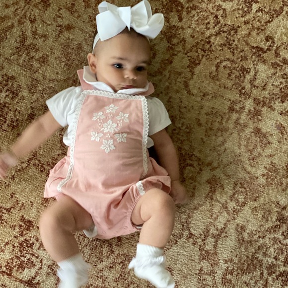 Boho Romper with Embroidery Size 6-9 months - Picture 6 of 7